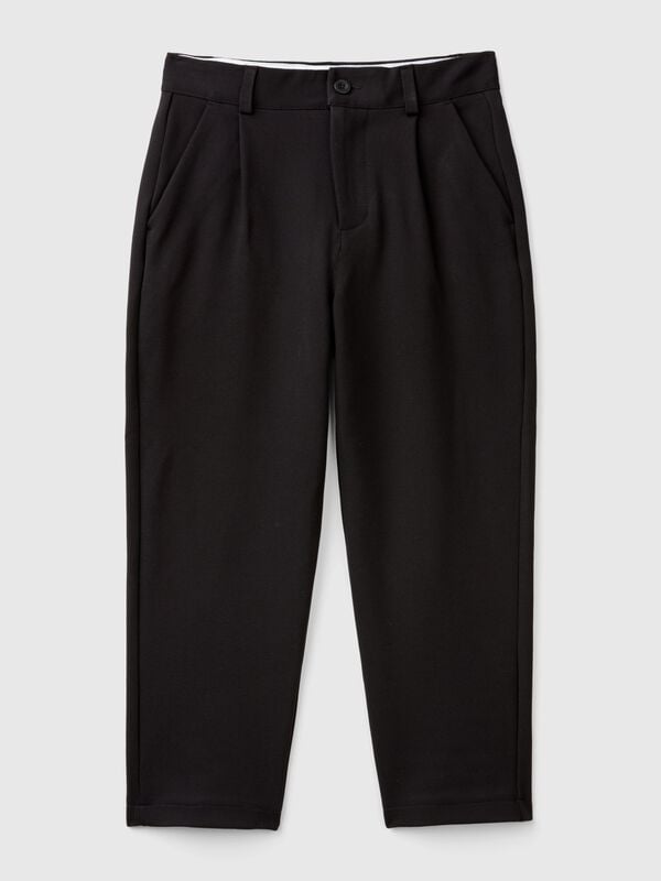 Trousers in stretch viscose blend Junior Boy