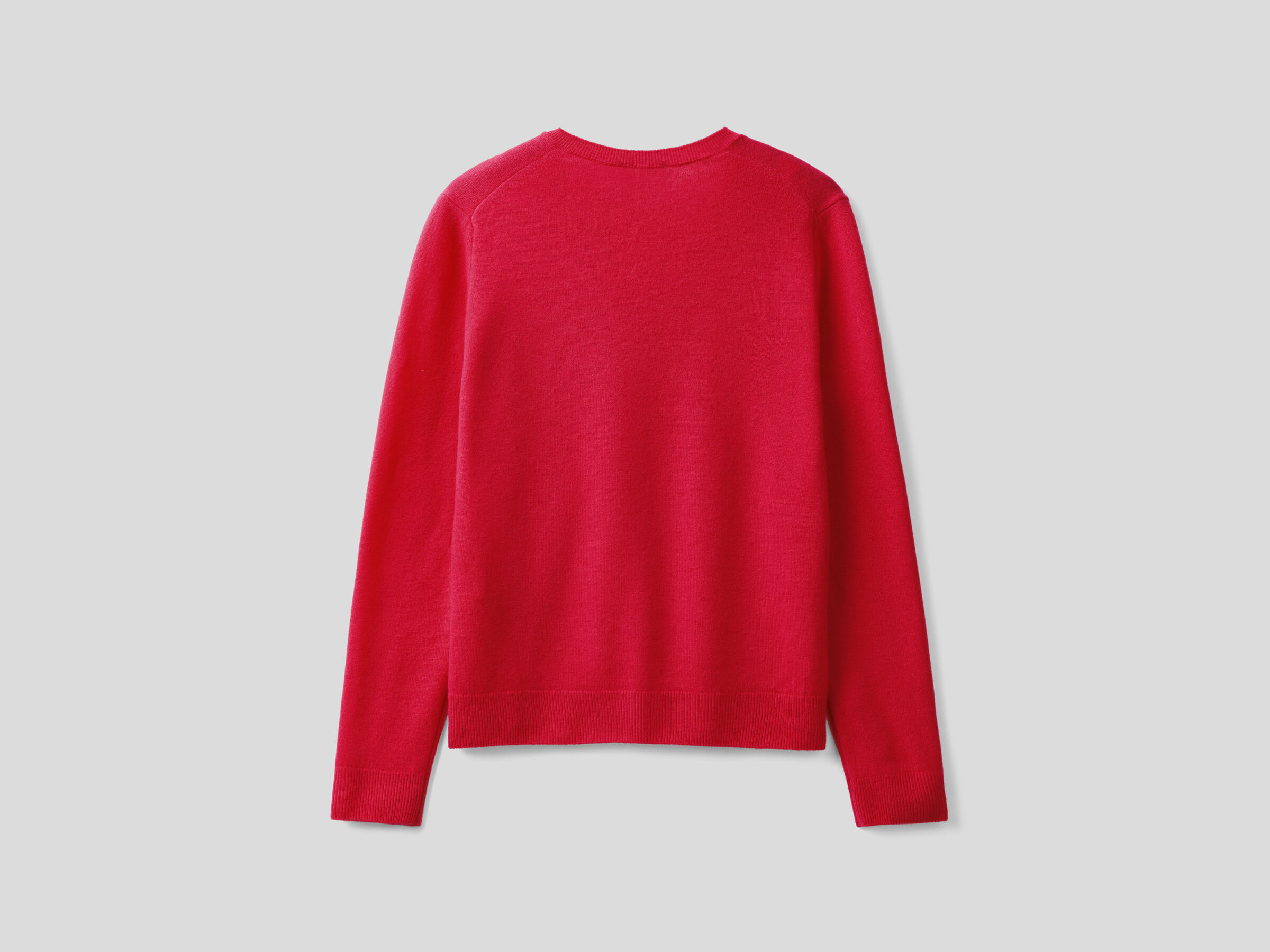 V-neck sweater in pure virgin wool image number 5