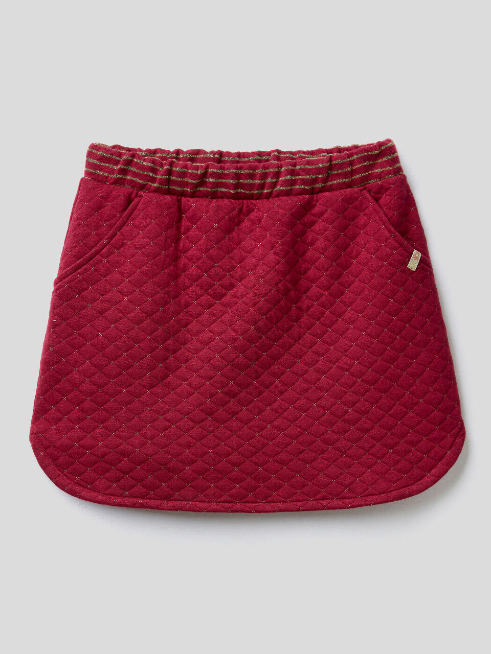 Quilted skirt with lurex