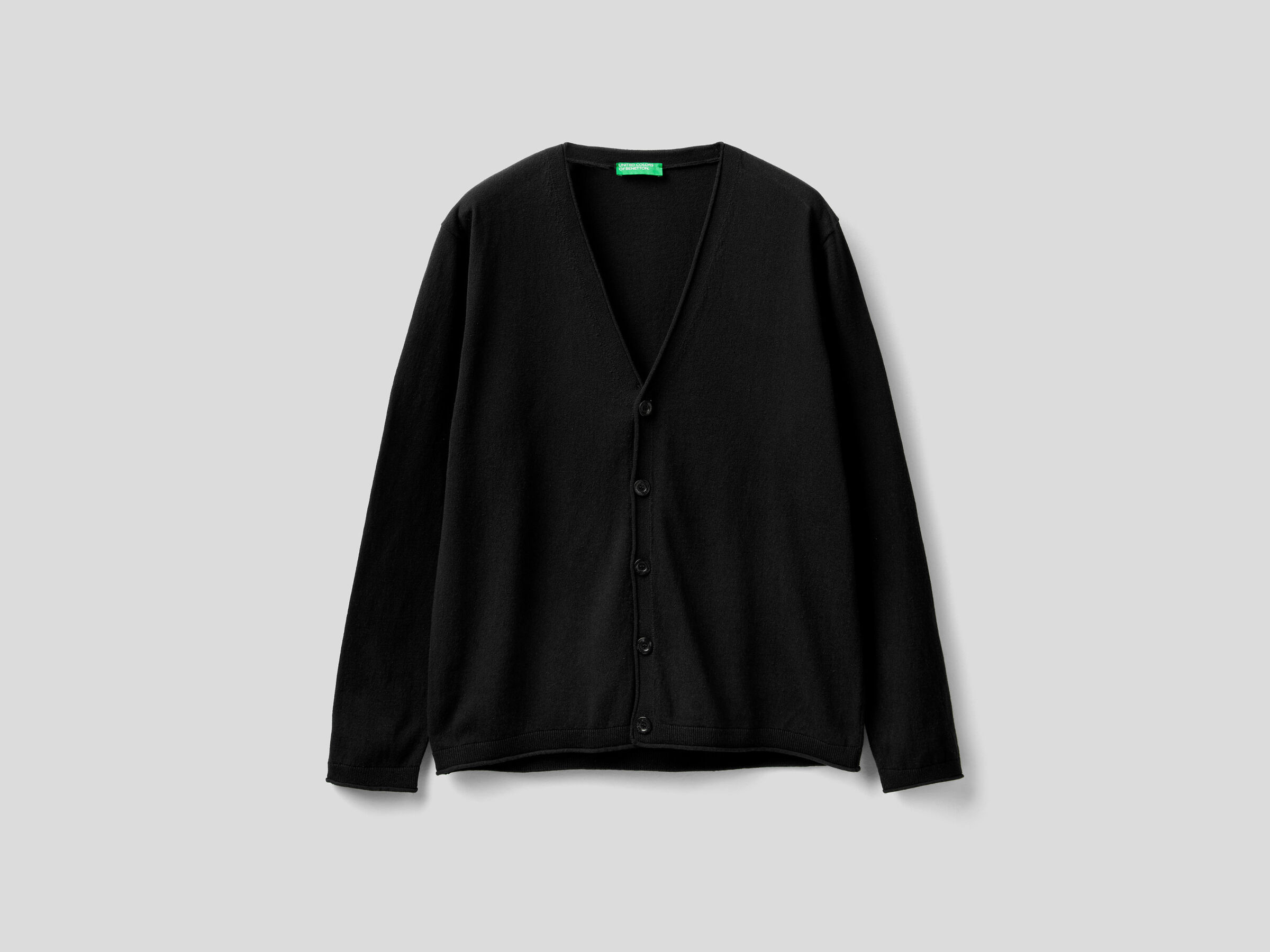 Cotton cardigan with V-neck image number 4