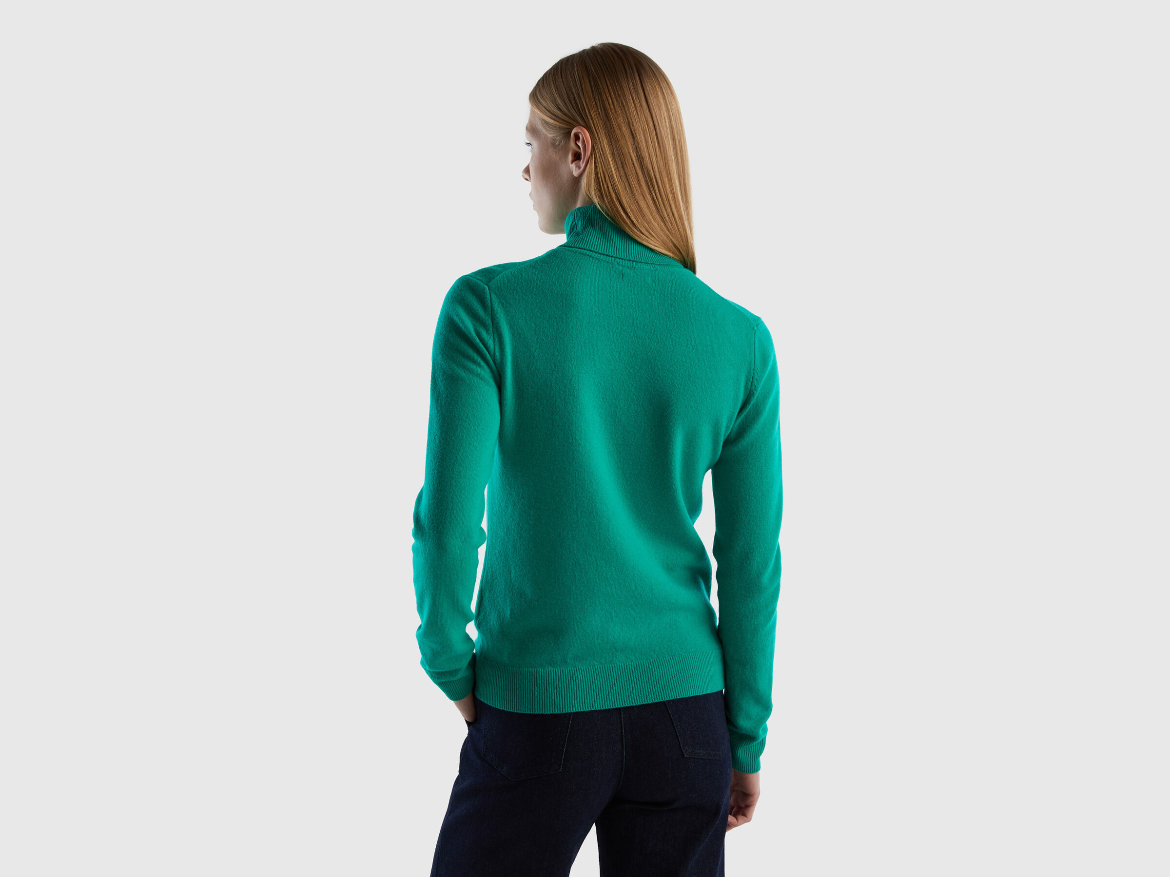 Turtleneck sweater in pure virgin wool image number 2