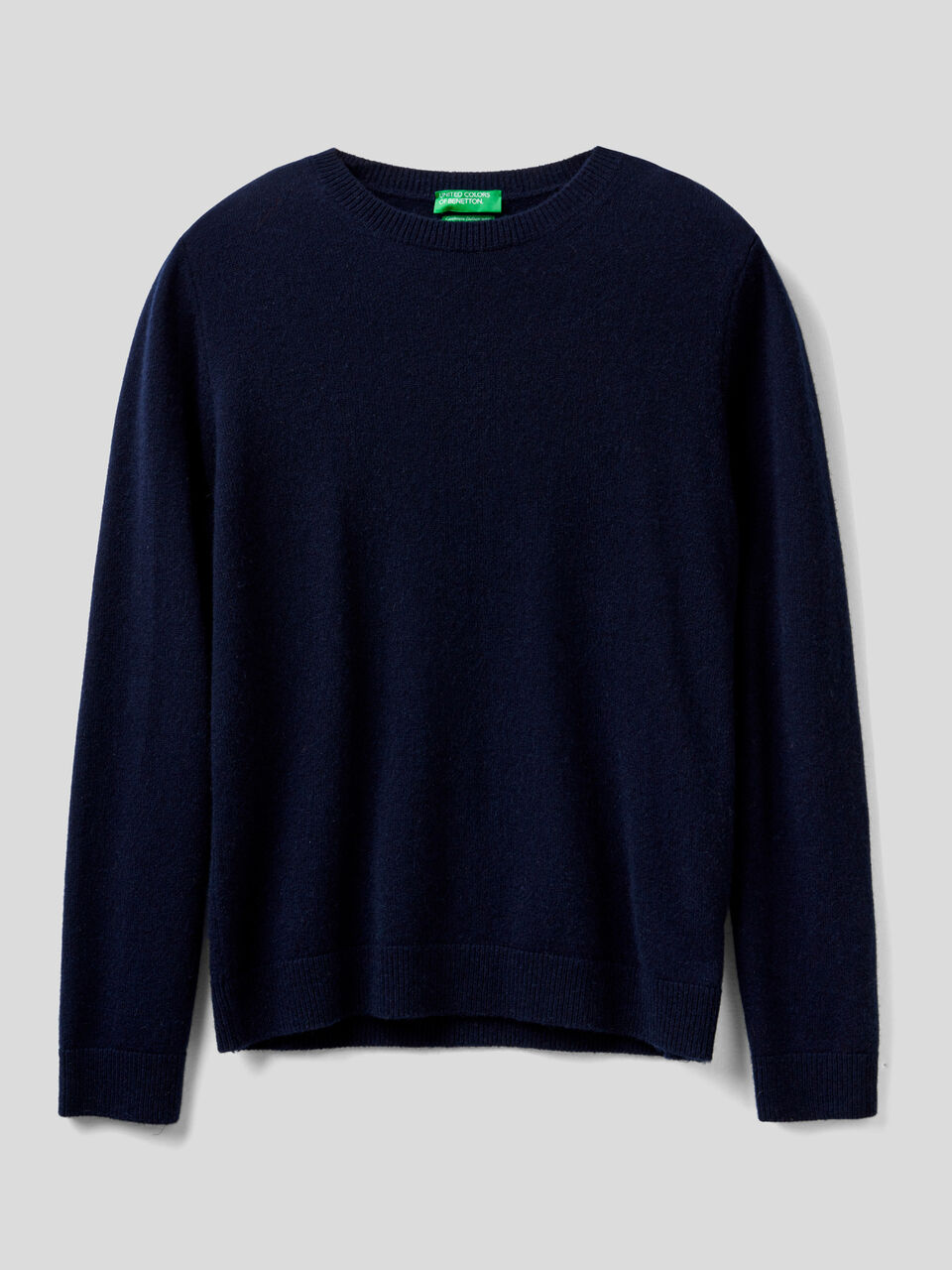 Crew neck sweater in pure cashmere image number 1