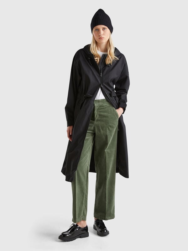 Wide velvet trousers Women
