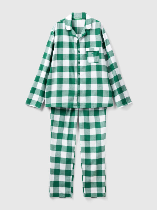 Checked flannel pyjamas Men