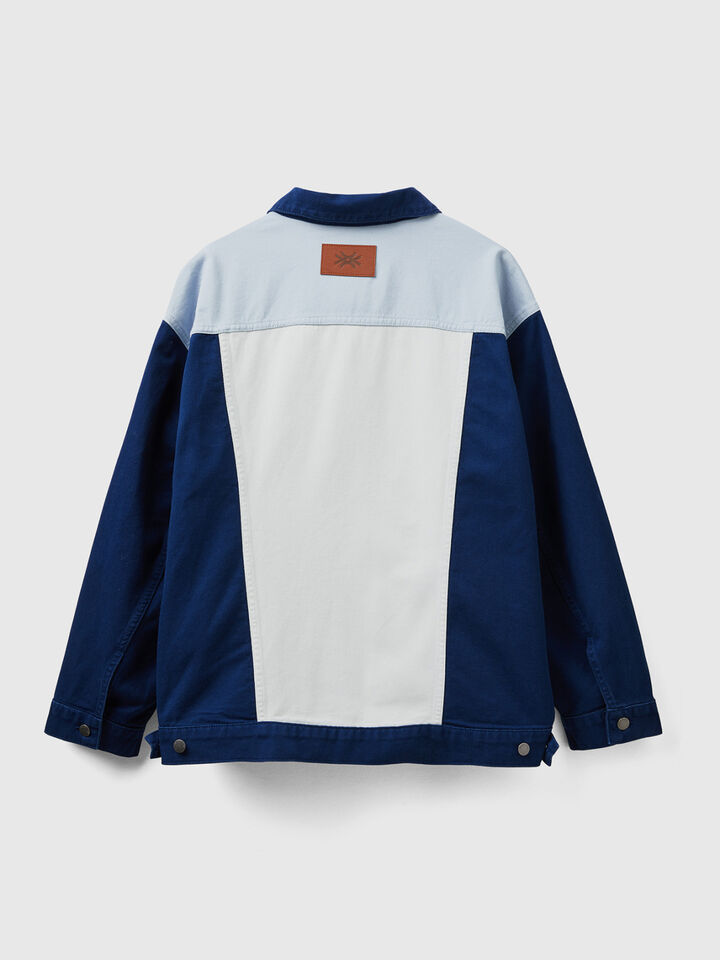 Color block rider jacket image number 2