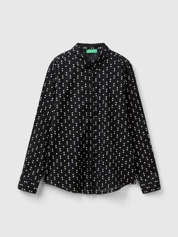 100% cotton patterned shirt Women