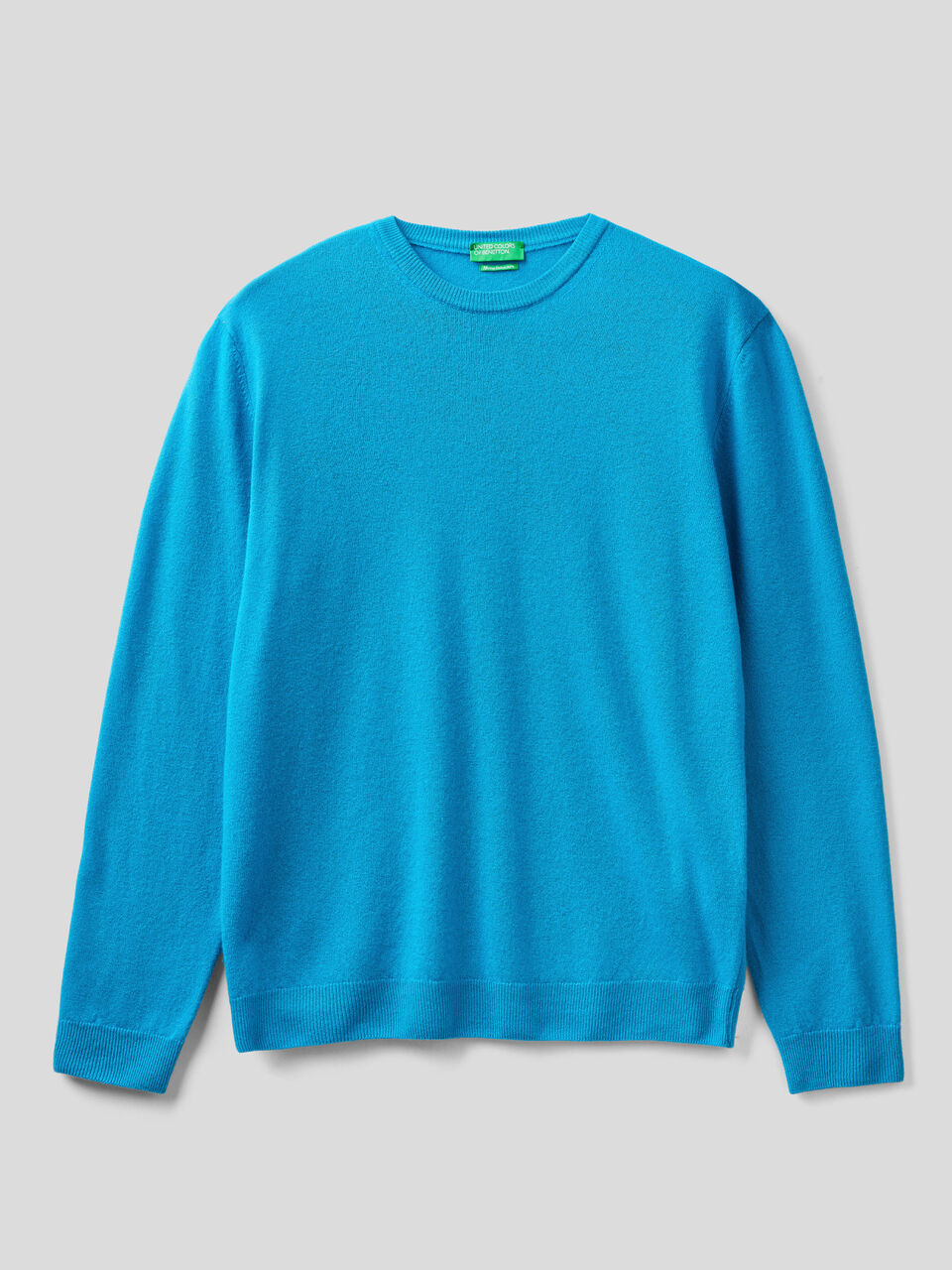 Crew neck sweater in pure virgin wool image number 1