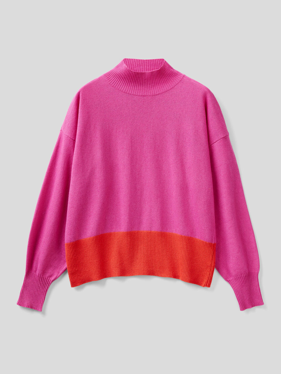 Turtleneck sweater in cashmere blend image number 1