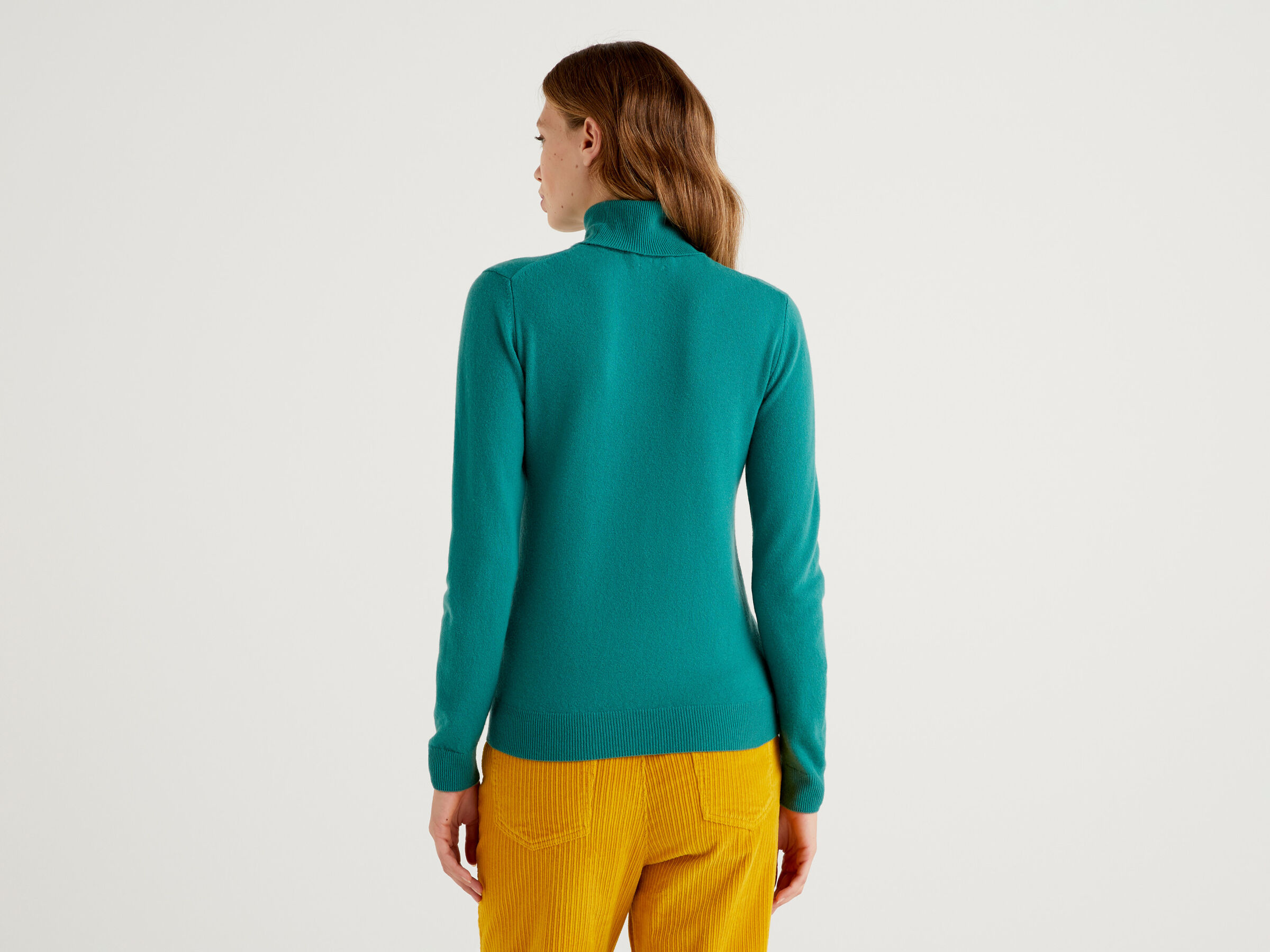 Turtleneck sweater in pure virgin wool image number 2