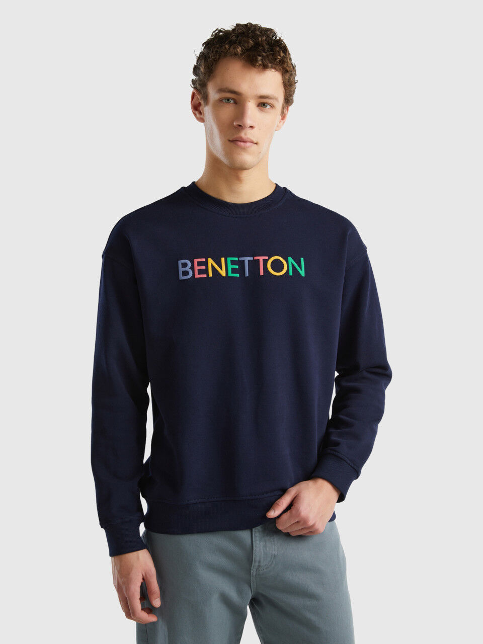 Men s Sweatshirts without hood Collection 2024 Benetton