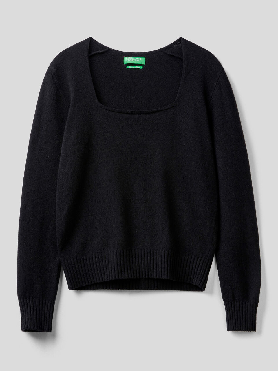 Sweater with square neck image number 1