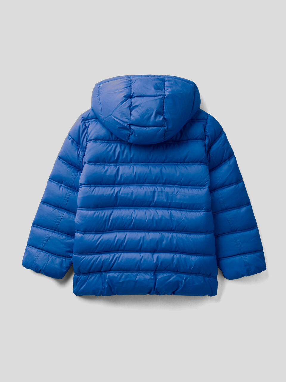 Puffer jacket with hood and logo image number 2