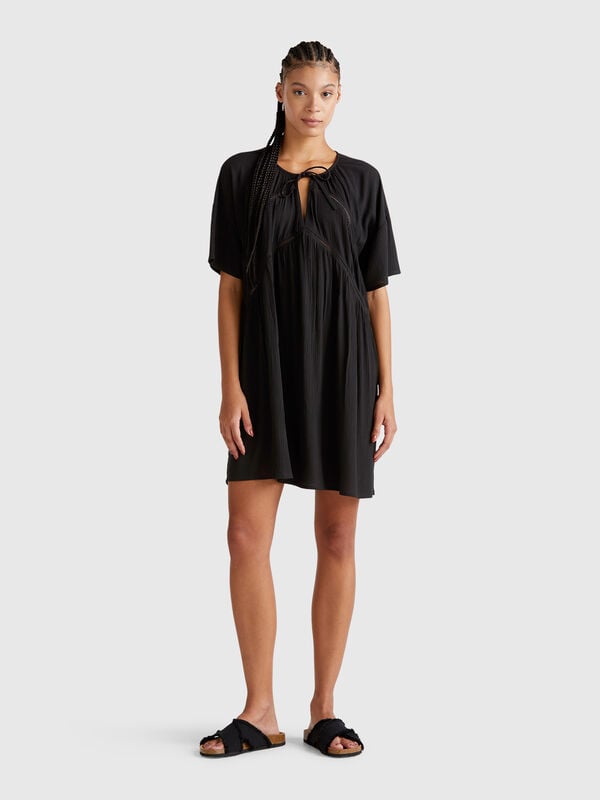 Short wide dress Women