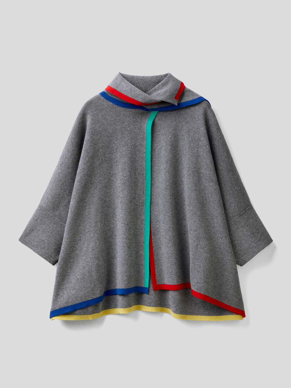 JCCxUCB poncho with scarf image number 1