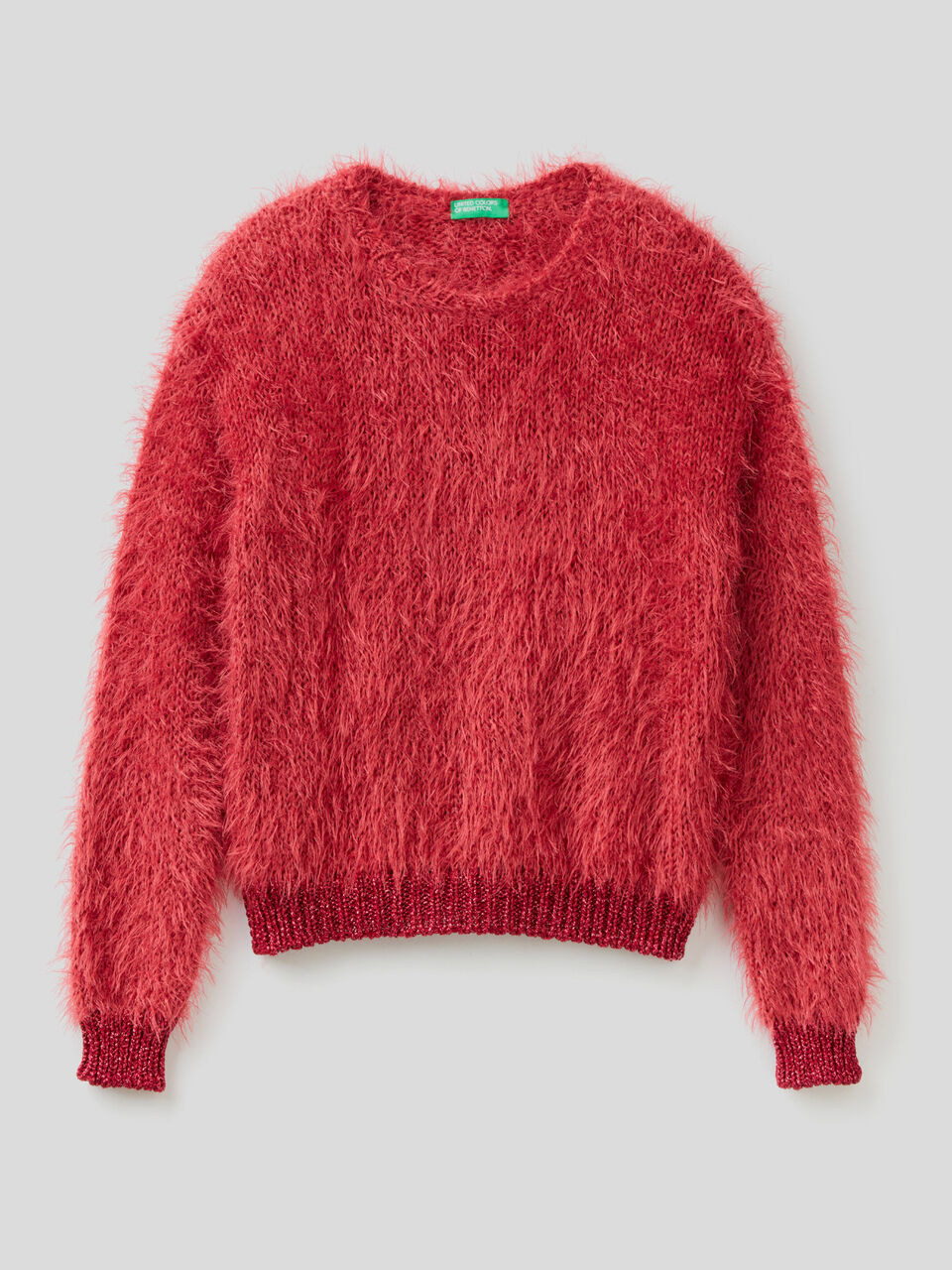 Sweater in long-haired yarn image number 1