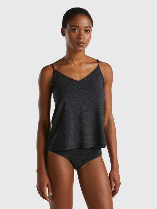 Tank top with lurex Women