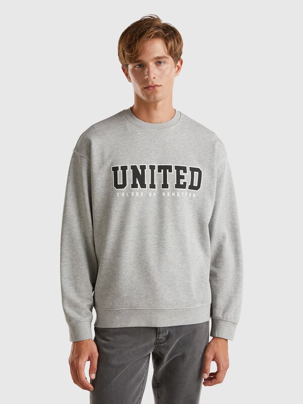 Crew neck sweatshirt with logo print Men