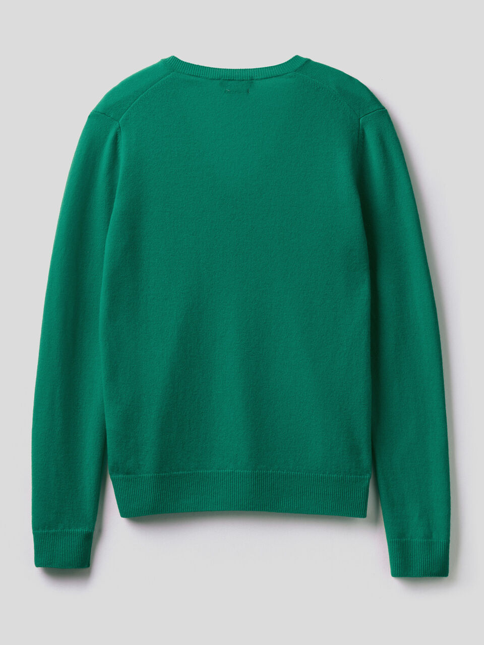 V-neck sweater in pure virgin wool image number 2