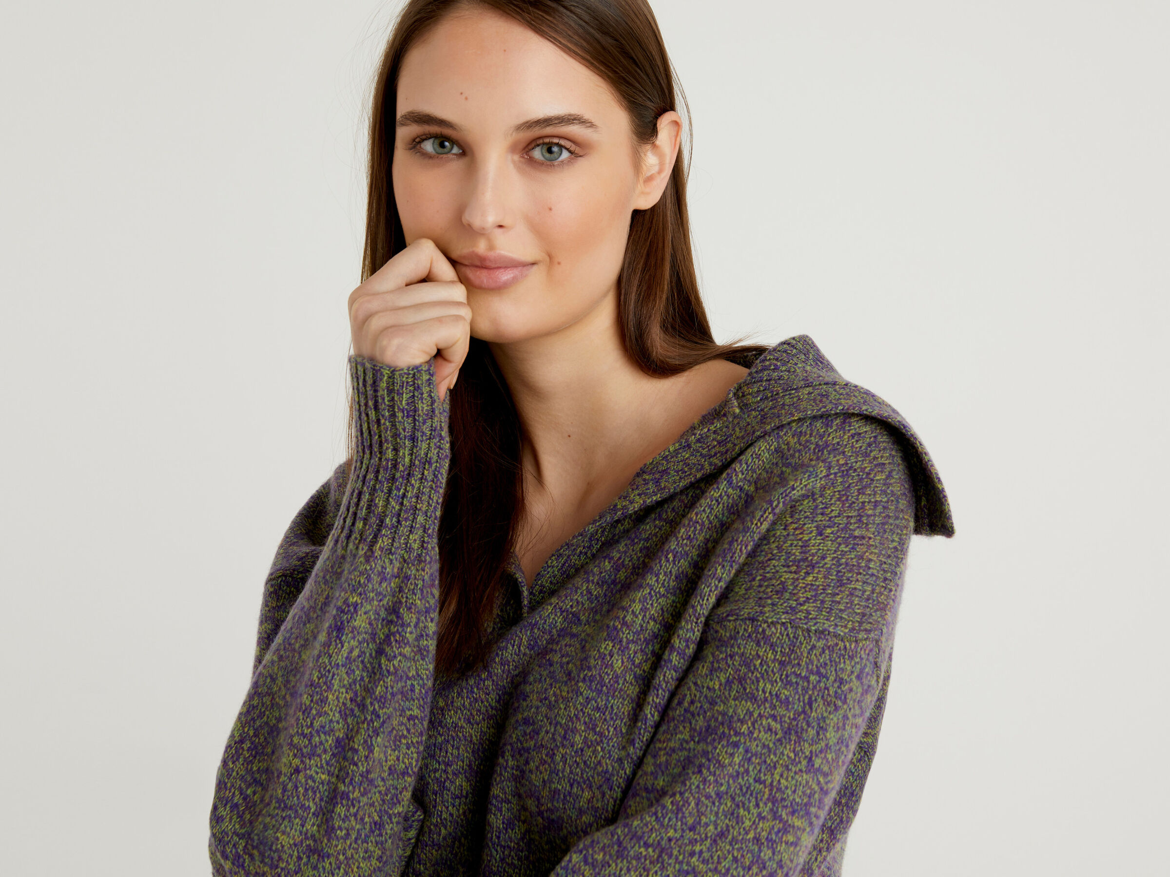 Polo in pure tricot Shetland wool image number 4