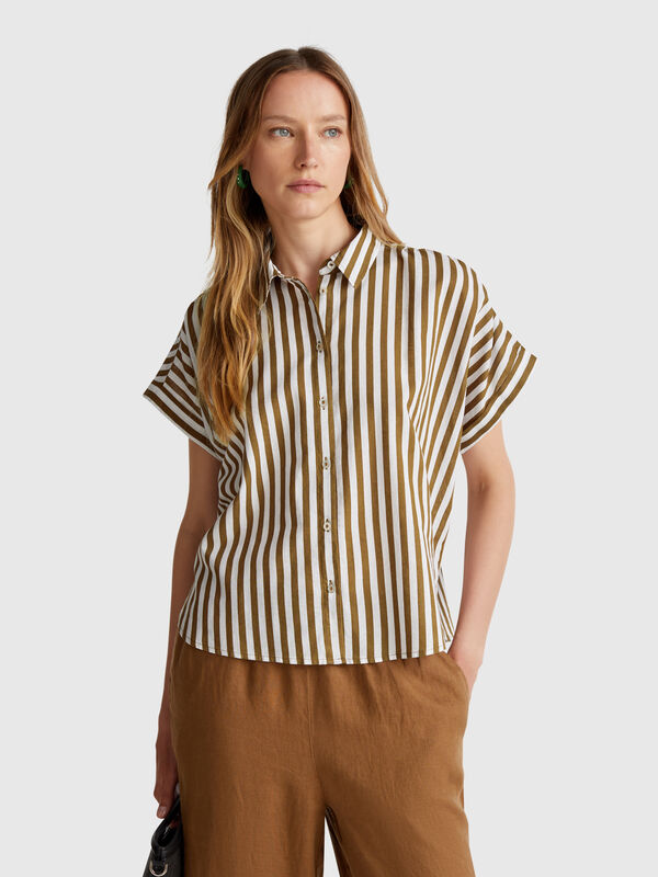 Comfort fit striped shirt Women