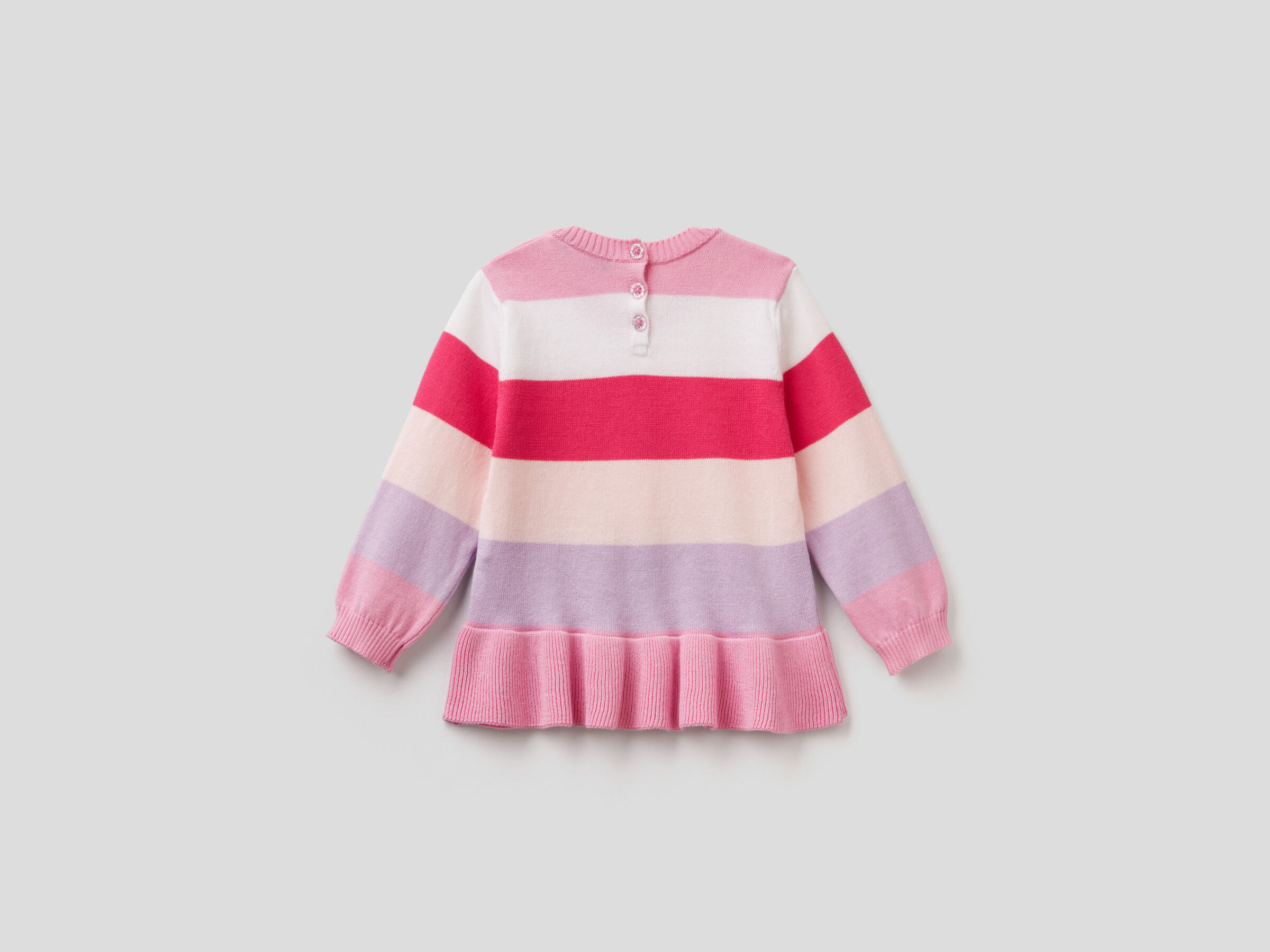 Striped top with frill image number 2