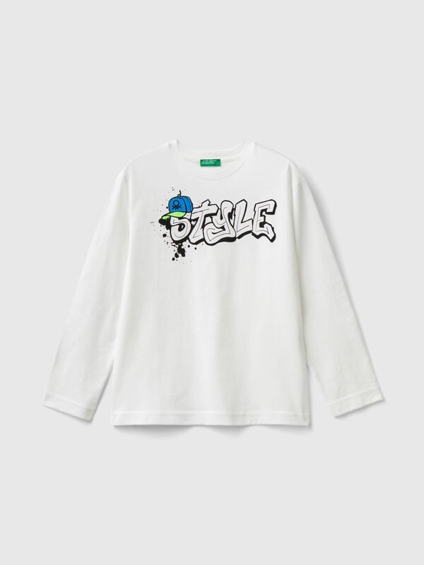 Long sleeve organic cotton t-shirt Junior Boy