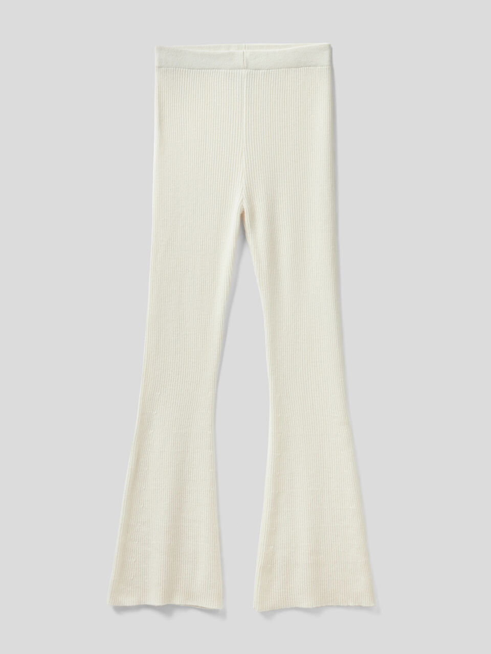 Flared trousers in wool blend image number 1