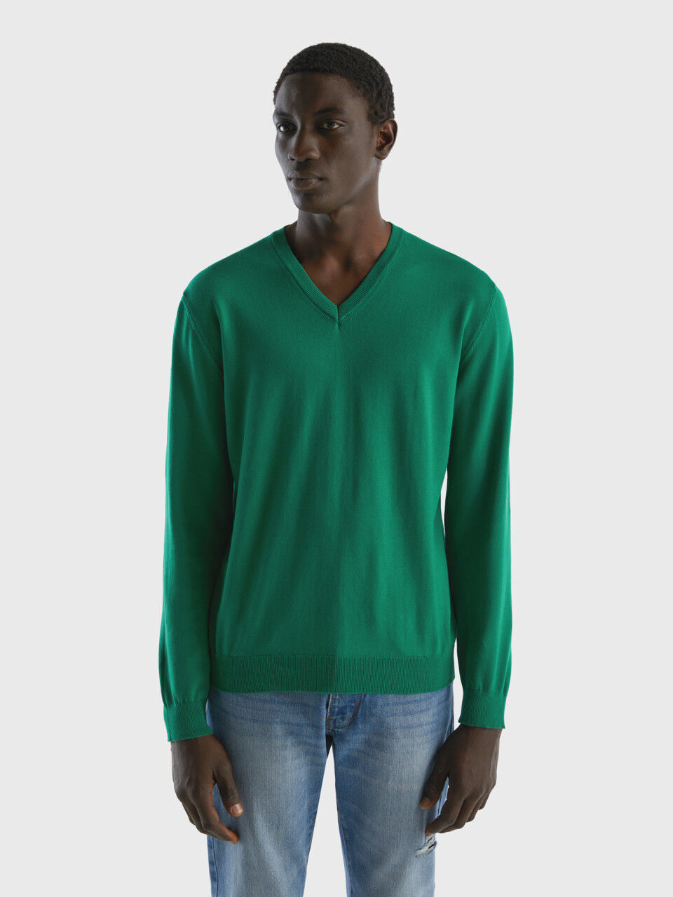 Men s V Neck Sweaters New Collection 2024 Benetton