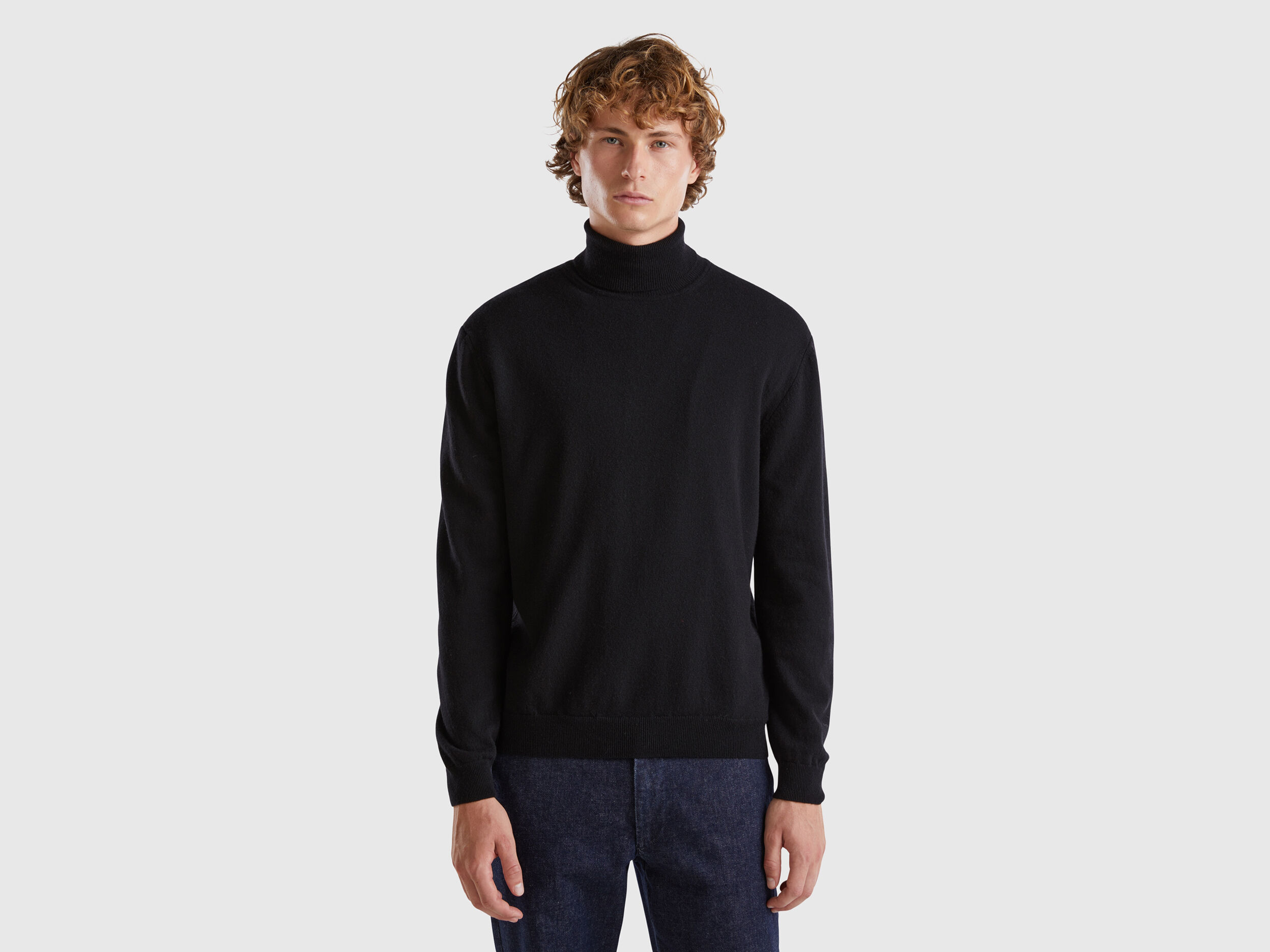 Men s High Neck Sweaters New Collection 2024 Benetton
