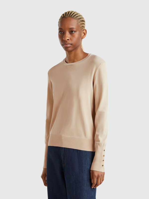 Slim fit sweater in viscose blend Women