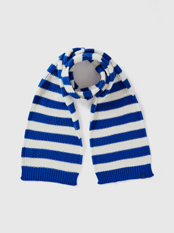 Striped knit scarf Junior Boy