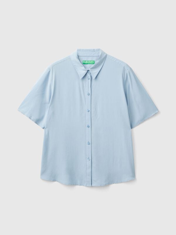 3/4 sleeve shirt in viscose Women