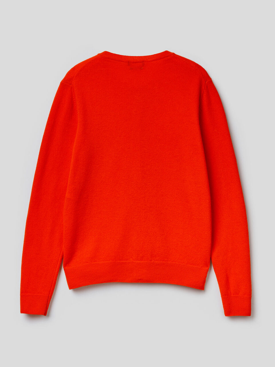 Crew neck cardigan in pure virgin wool image number 2