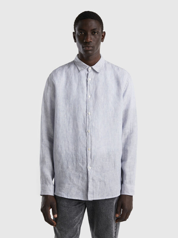 Shirt in pure linen
