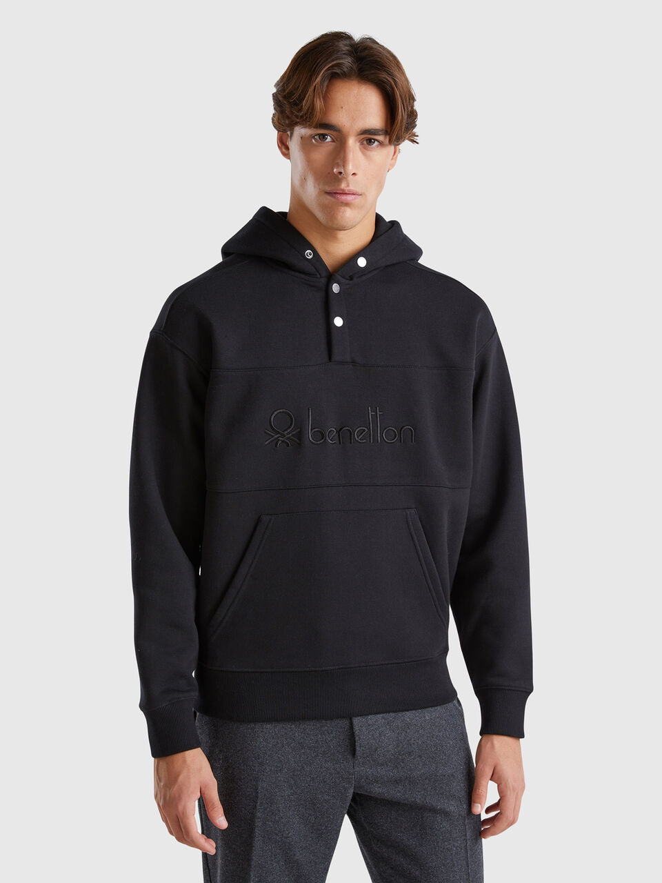 SWEATER W/HOOD Men image number null