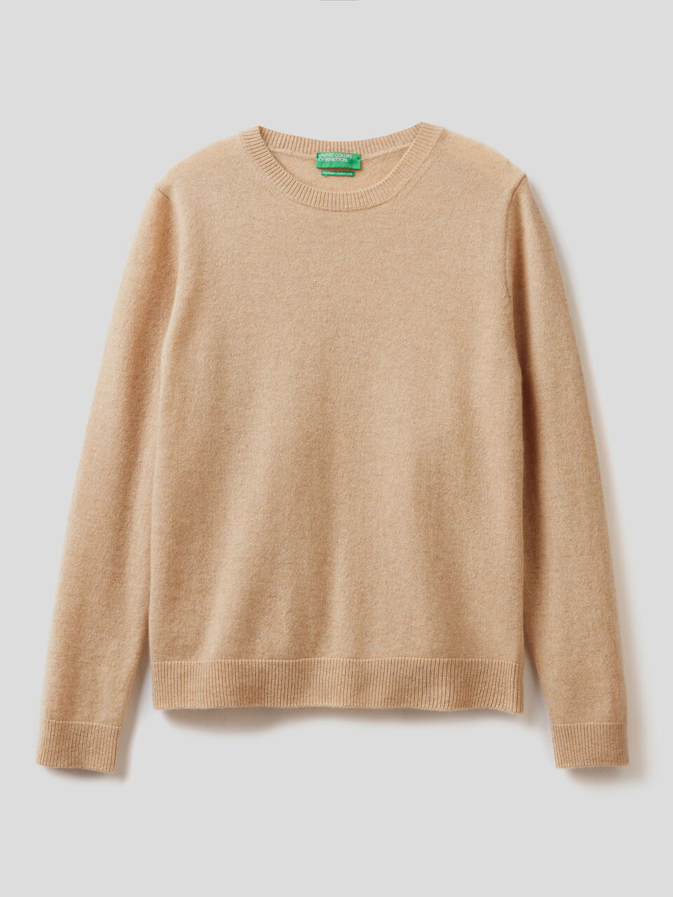 Crew neck sweater in pure cashmere image number 1