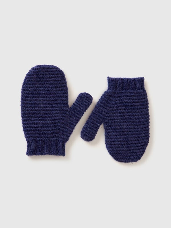 Wool blend mittens Junior Boy