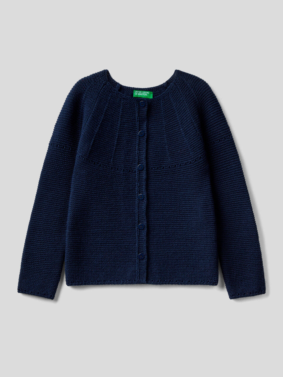 Cardigan with perforated details