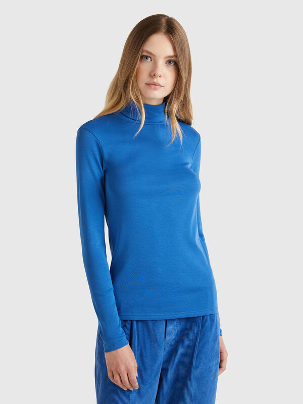 Long sleeve t-shirt with high neck Women