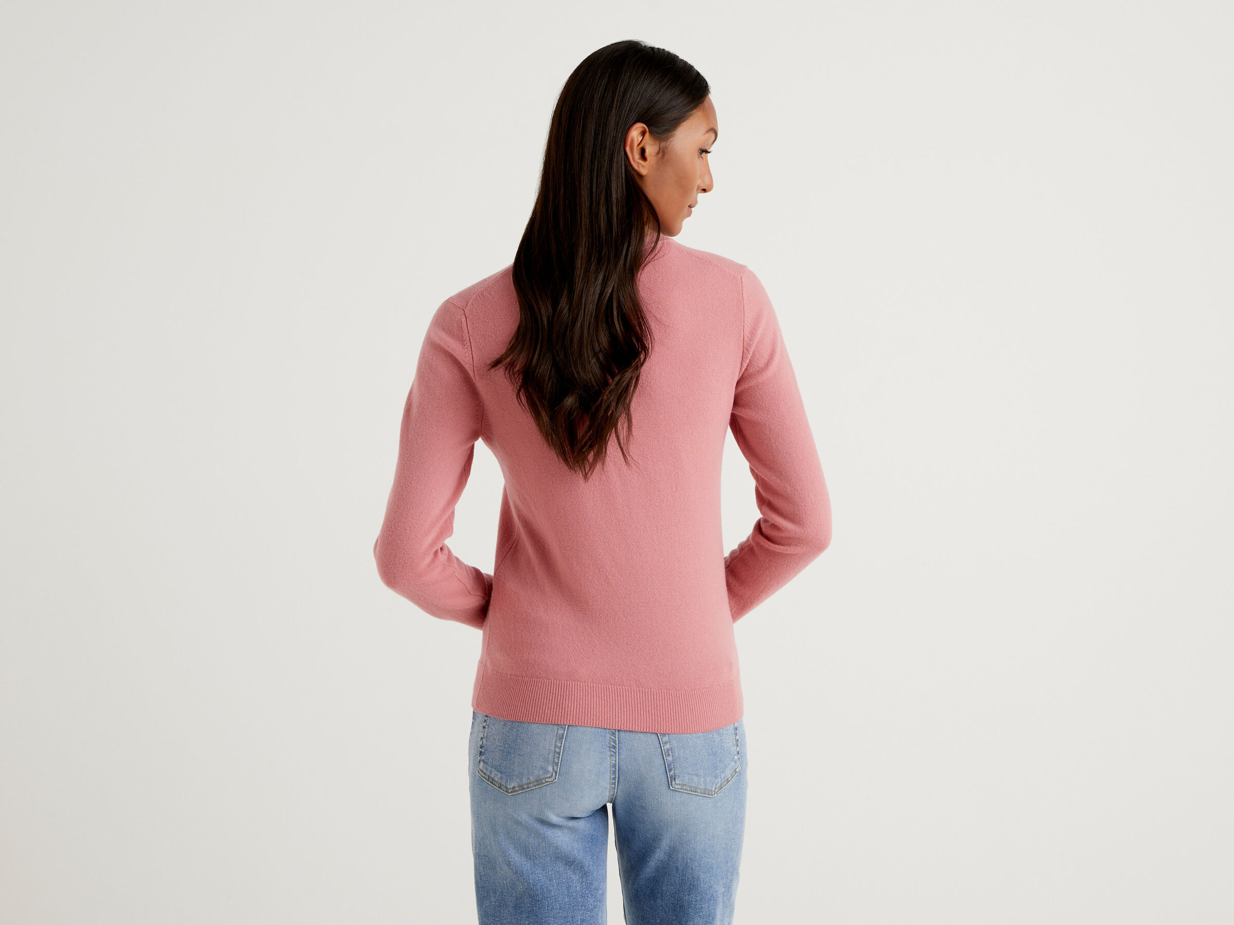 Crew neck sweater in pure virgin wool image number 2