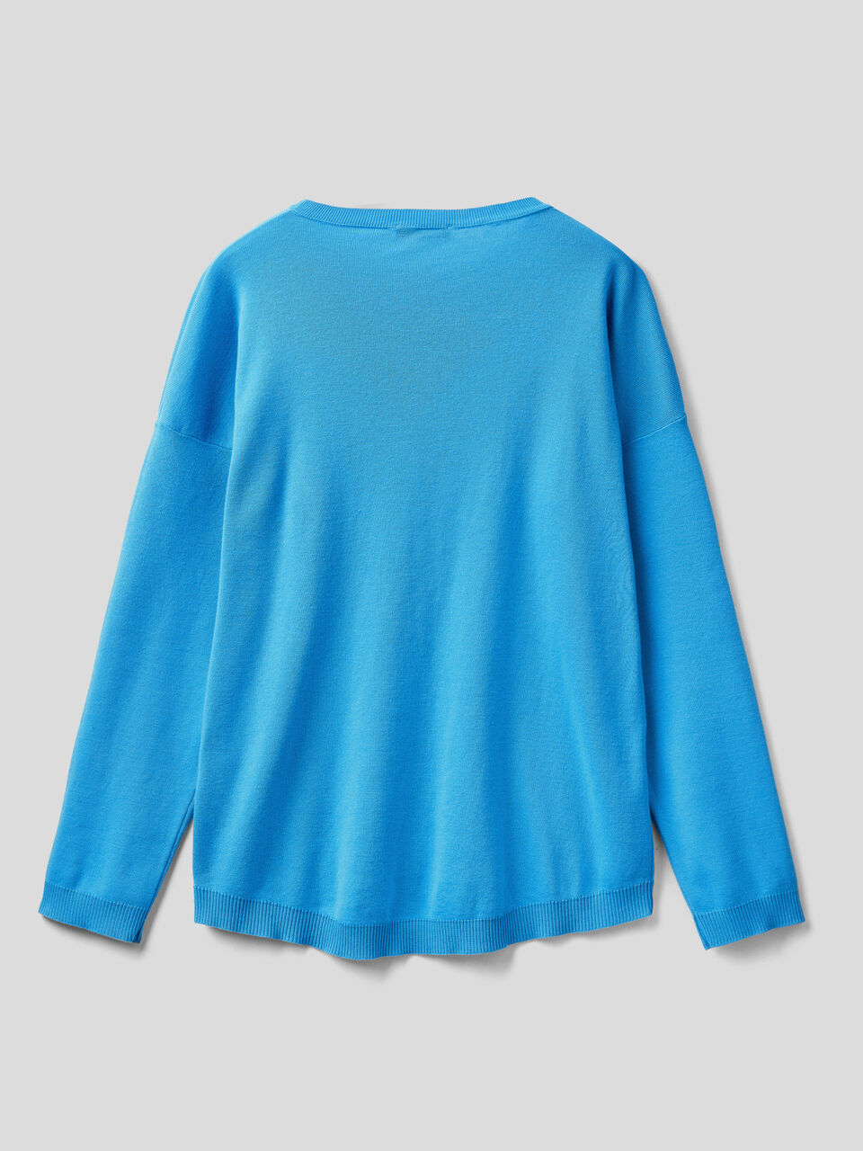 Cotton sweater with round neck image number 2