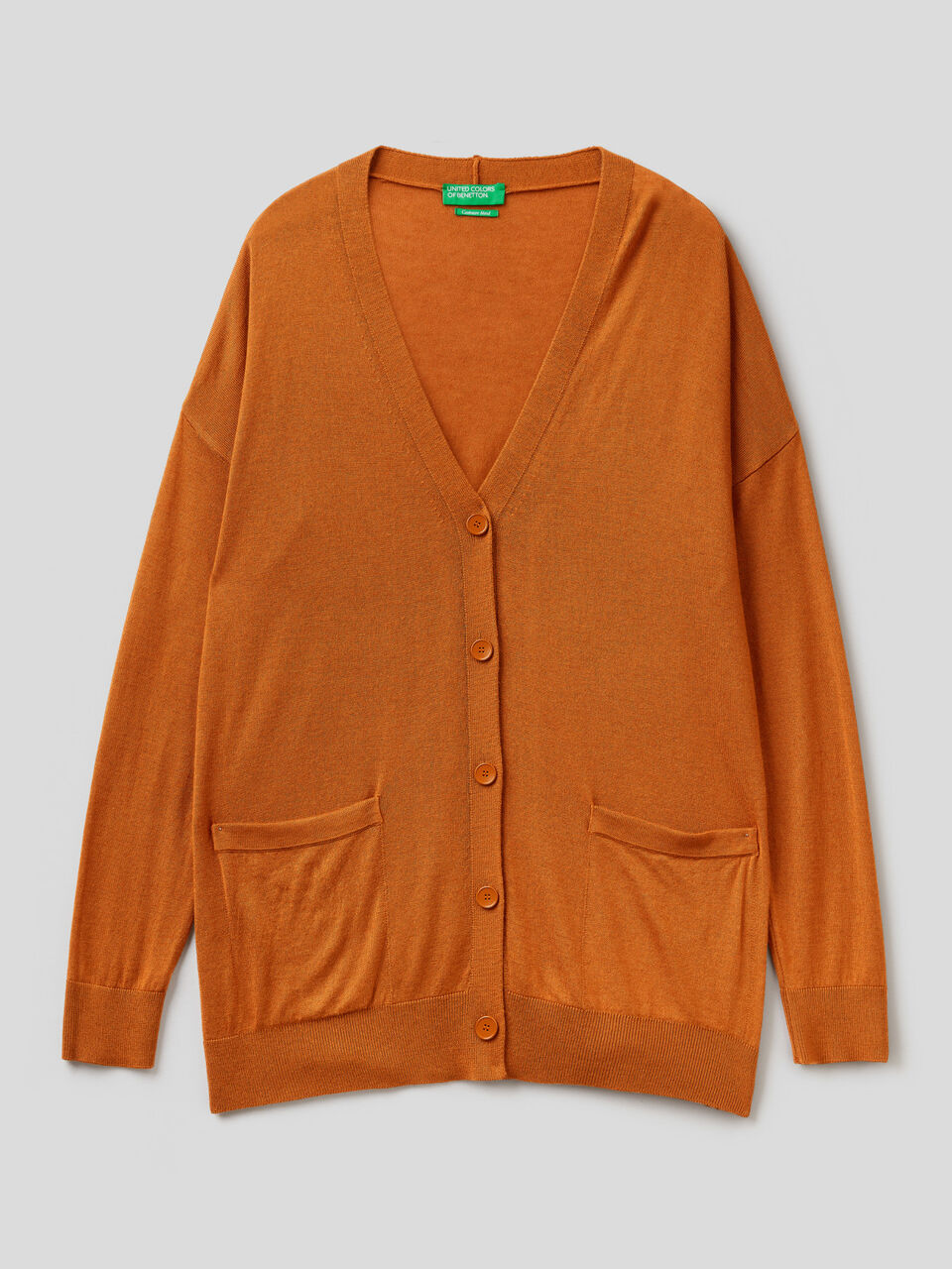 Cardigan in wool and cashmere blend image number 1
