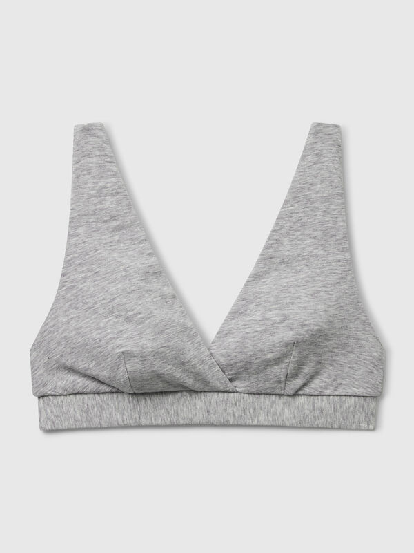 Triangle bra in stretch cotton Women