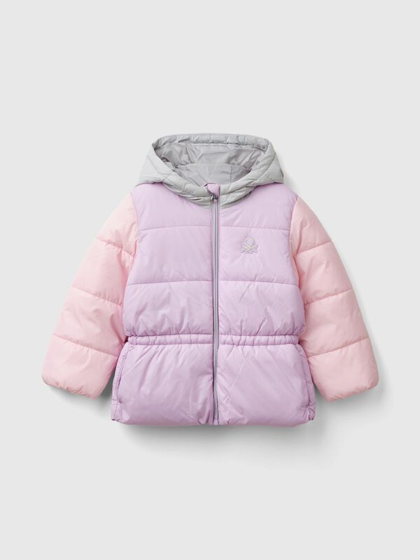 Nylon jacket with hood Junior Girl