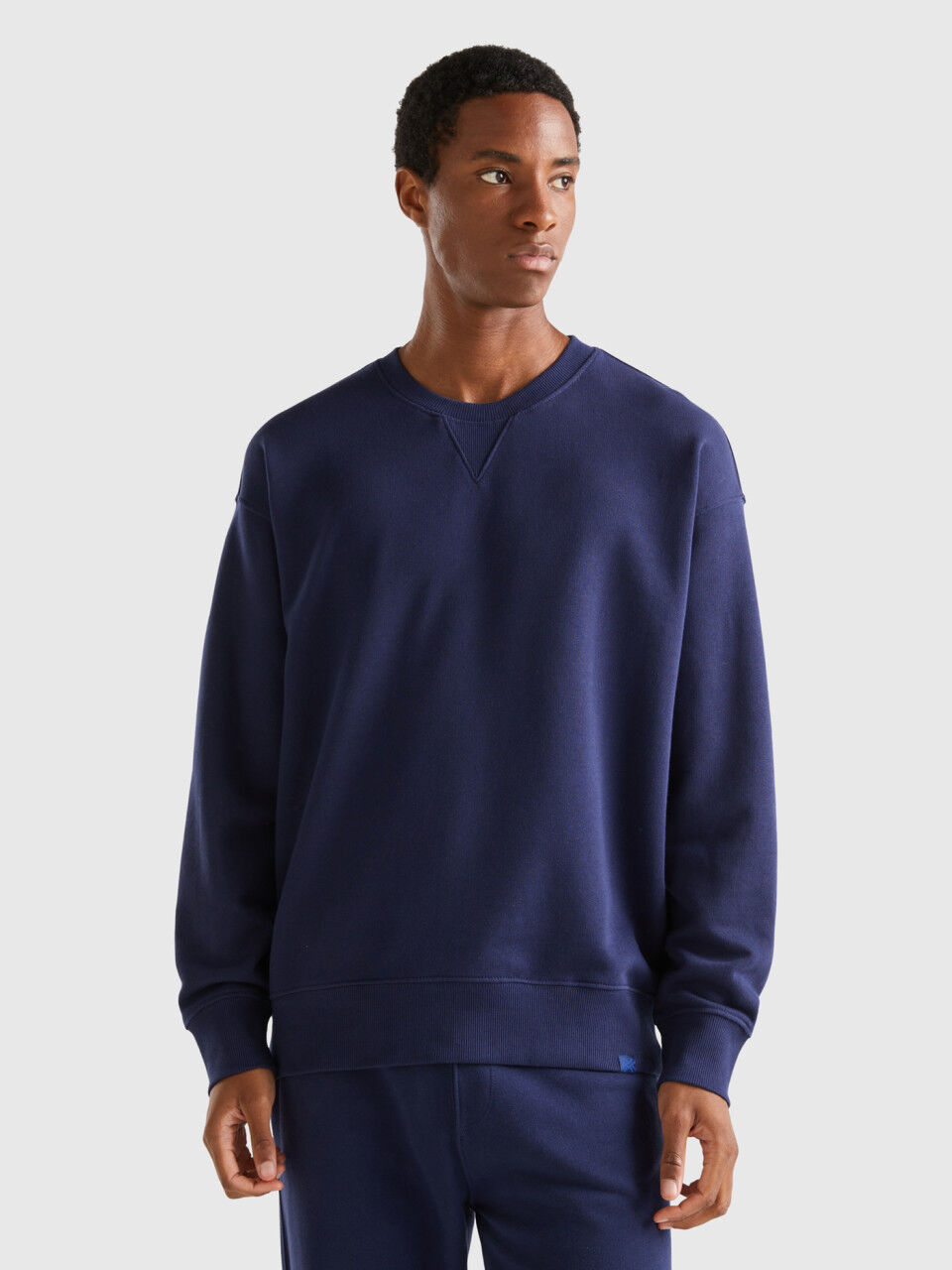 100 cotton crew neck sweatshirt top
