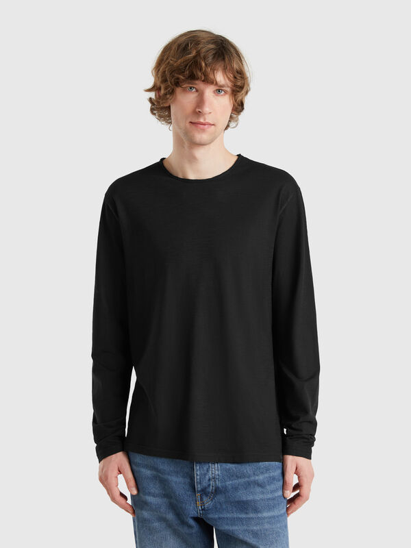 Long sleeve t-shirt in 100% cotton Men