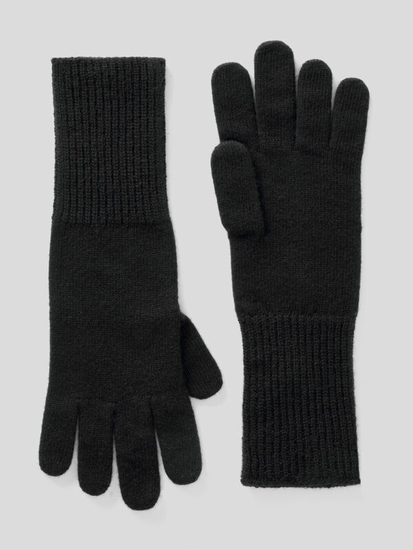 Gloves in pure virgin wool Women