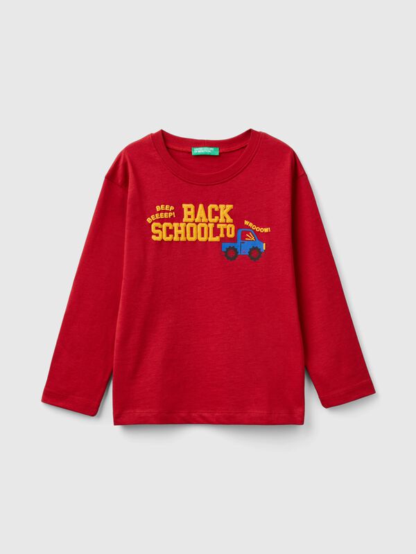 T-shirt in organic cotton with print Junior Boy