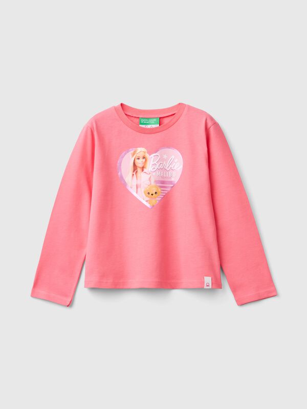 Pink Barbie t-shirt with glossy print Junior Girl