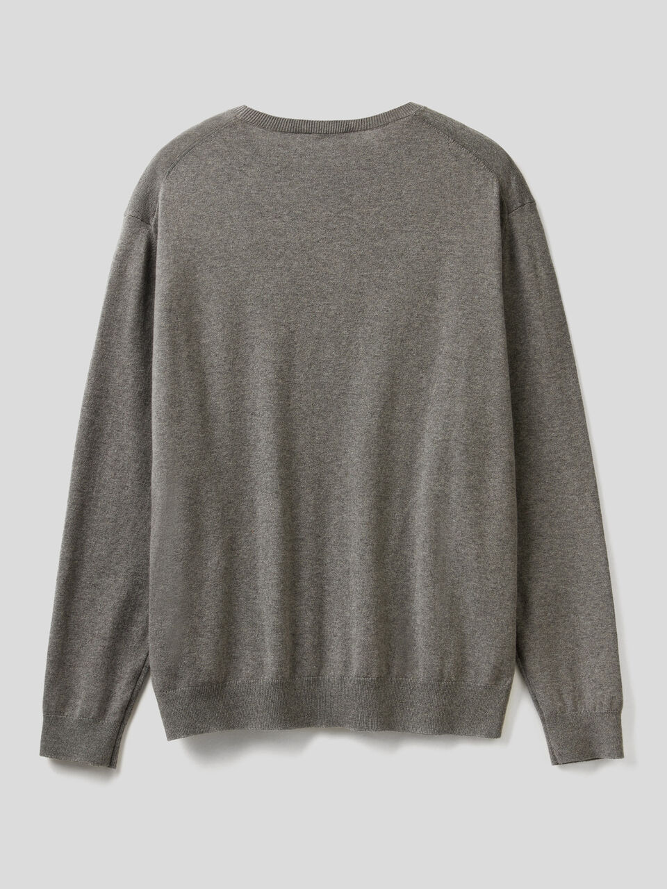 Crew neck sweater in lightweight cotton blend image number 2